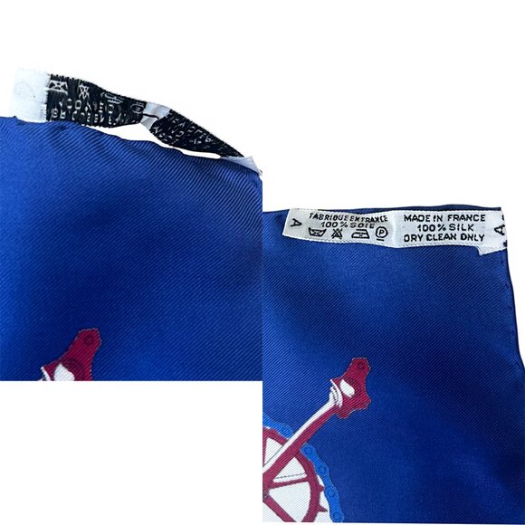 HERMÈS Scarf Les Bécanes 100% Silk 90 - Picture 12 of 12